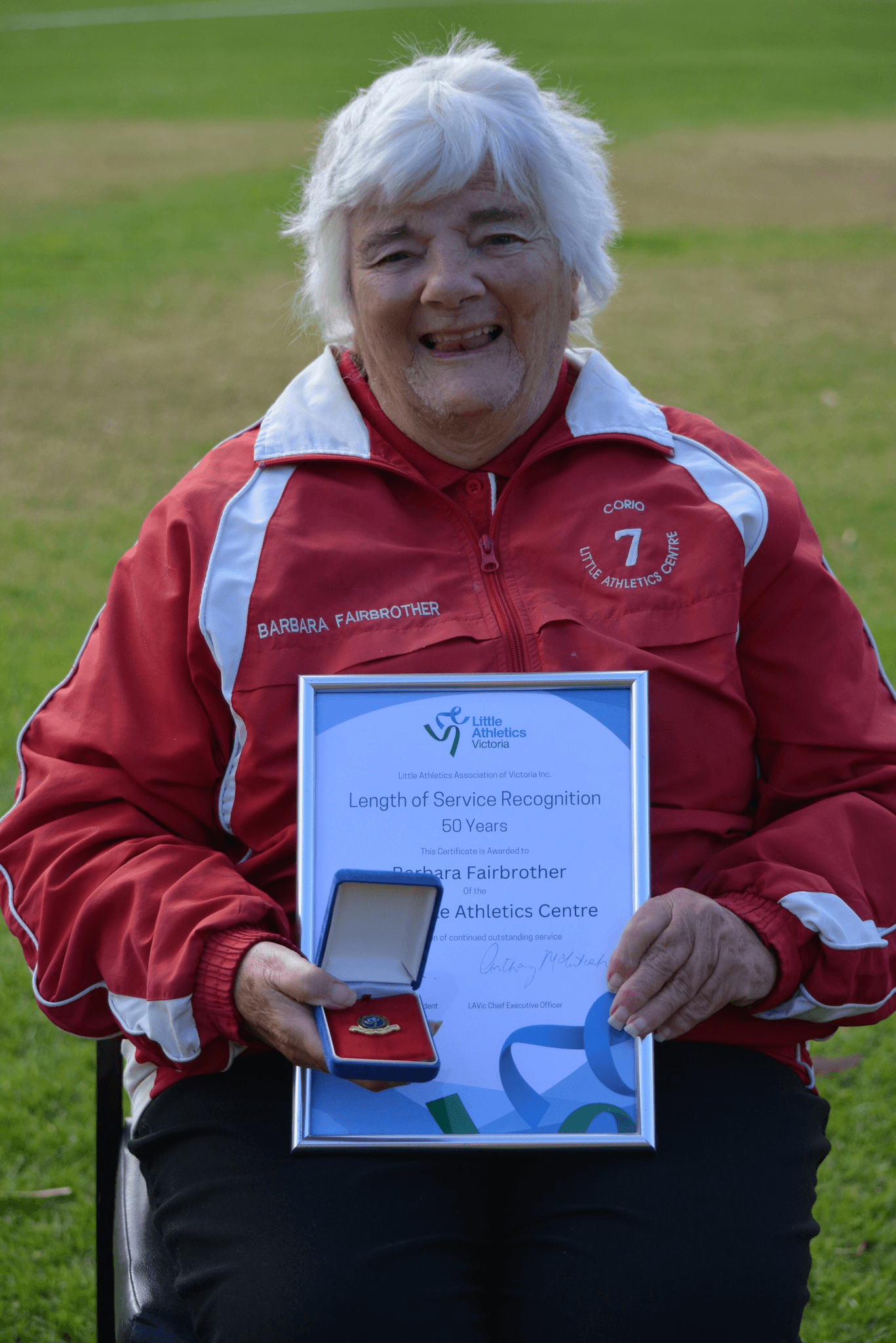 Barb Fairbrother Receives LAV 50yr Service Award